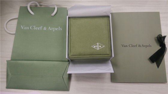 Van Cleef & Arpels Original Earring and Ring Jewelry Full Set Gift Box with Certificate