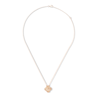 Wholesale Cheap VCA Vintage Alhambra pendant 18K pink gold Necklace VCARN9ZS00