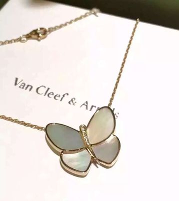 China Factory Make Van  & Arpels Butterfly Necklace18K Yellow Gold Necklace VCARA63400