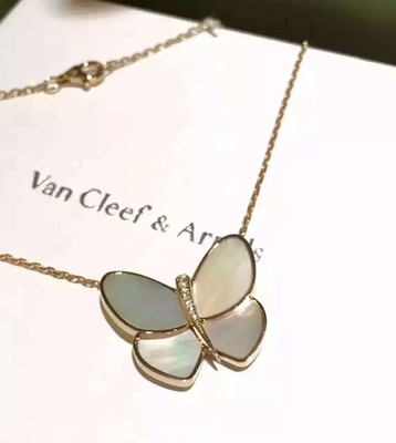 Wholesale Van Cleef & Arpels Butterfly Necklace18K Yellow Gold Necklace VCARA63400