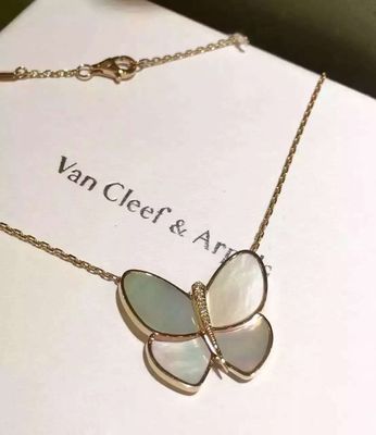 China Factory Make Van  & Arpels Butterfly Necklace18K Yellow Gold Necklace VCARA63400