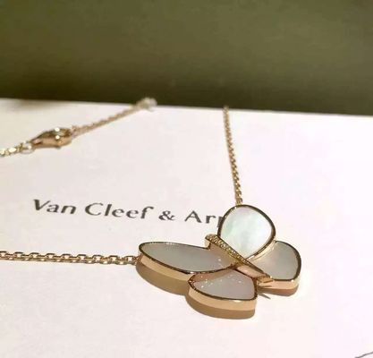 Wholesale Van  & Arpels Butterfly Necklace18K Yellow Gold Necklace VCARA63400