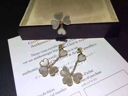 Factory Offer Quality Van Cleef & Arpels Sweet Alhambra 18K Yellow Gold Earring VCARN5PP00