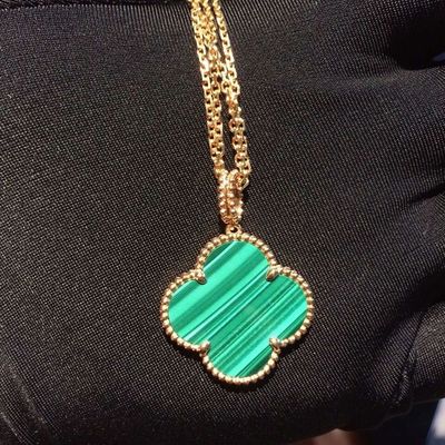 Shen zhen Jewelry Factory Highest Quality Van&arpelsr Brand jewelry DesignMagic Alhambra long necklace, 1 motif , 1