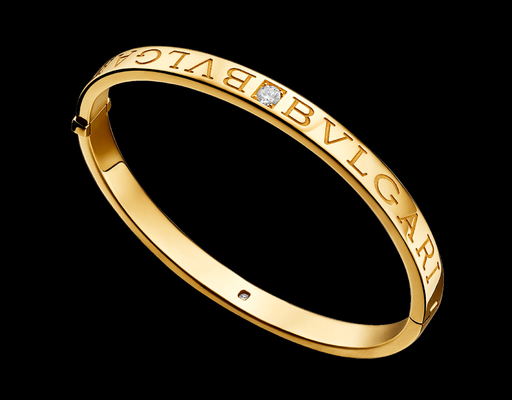 bracelet in 18 kt yellow gold with diamonds Also available in pink and white gold