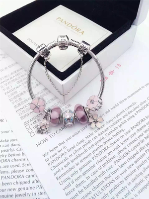 Jsely Hand Made Bead Bracelet in 925 Sterling Silver with Precious Gem Stone Fashion Jewelry
