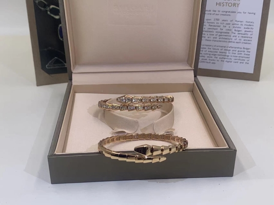  Serpenti Viper Bracelet Serpenti Viper 18 Kt Yellow Gold Bracelet With Pavé Diamonds