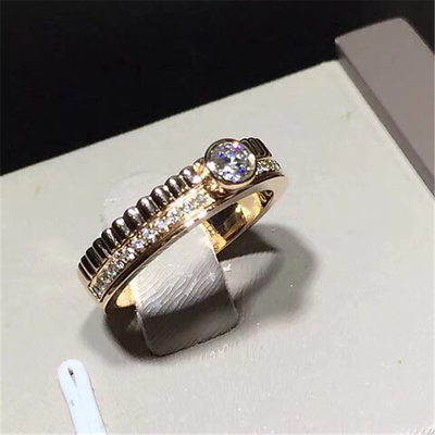 diamonds ring 18kt  gold  with yellow gold or white gold