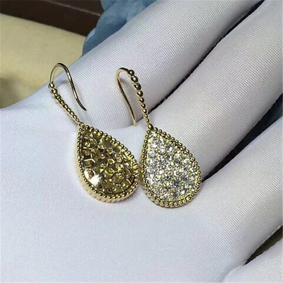 full diamond earrings  18kt gold diamonds necklace