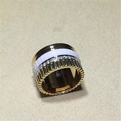 diamonds ring  18kt  gold  with yellow gold or white gold