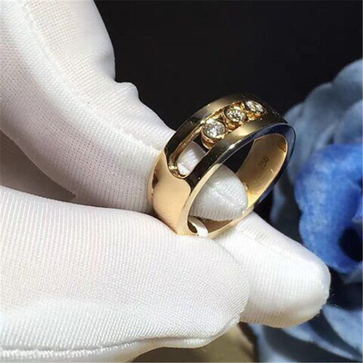  diamonds ring  18kt  gold   with yellow gold or white gold