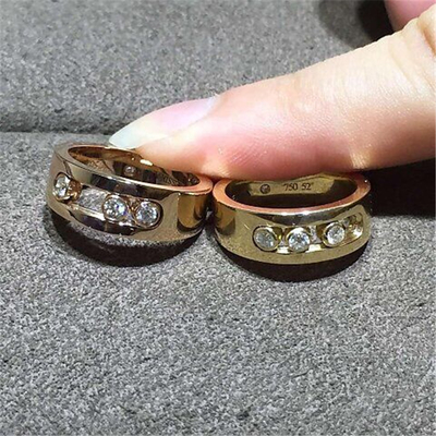  diamonds ring  18kt  gold   with yellow gold or white gold