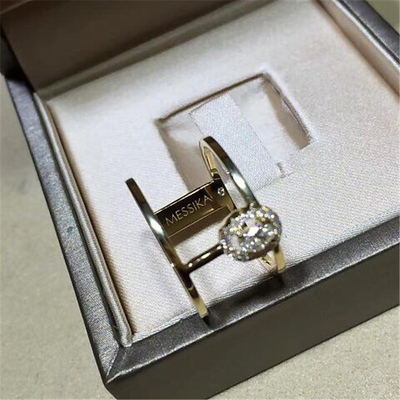  diamonds ring  18kt gold   with yellow gold or white gold