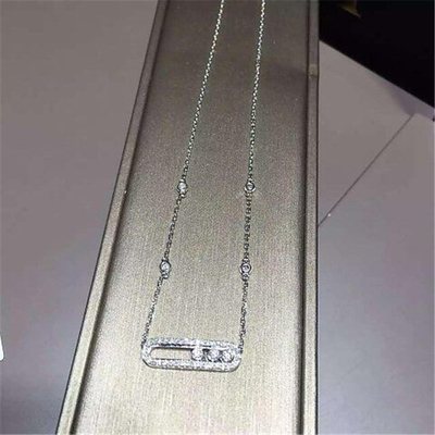  diamonds necklace 18kt  gold  with yellow gold or white gold