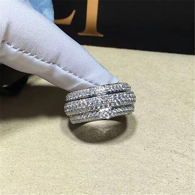Piaget   full diamonds ring 18kt gold  with yellow gold or white gold