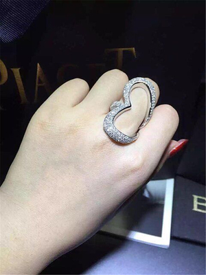 Piaget  full diamonds love ring 18kt  gold  with white gold or yellow gold