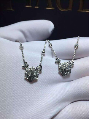 Piaget  mini full diamonds rose necklace 18kt  gold  with white gold or yellow gold or pink gold