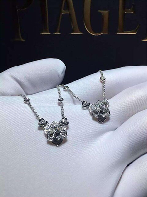 Piaget  mini full diamonds rose necklace 18kt  gold  with white gold or yellow gold or pink gold