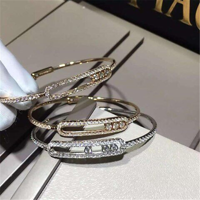  diamonds bracelet  18kt  gold  with yellow gold or white gold