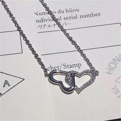 Piaget double love of diamonds necklace 18kt  gold  with white gold or yellow gold or pink gold