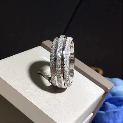 Piaget full diamonds of rotating ring 18kt gold  with yellow gold or white gold