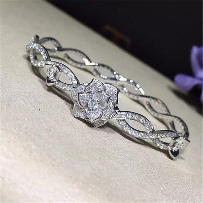 Piaget  full diamonds of rose vine  bracelet  18kt  gold  with white gold or yellow gold