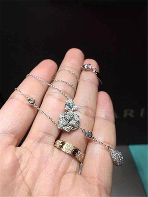 Piaget full diamonds necklace of 18kt gold  with white gold
