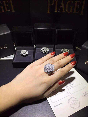Piaget  full diamonds rose ring 18kt gold  with white gold or yellow gold