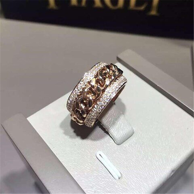 Piaget  diamonds of rotating ring 18kt gold  with yellow gold or white gold