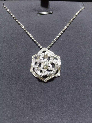Piaget  full diamonds of  hollow rose necklace 18kt  gold  with white gold or yellow gold or pink gold