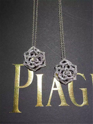 Piaget  full diamonds of  hollow rose necklace 18kt  gold  with white gold or yellow gold or pink gold