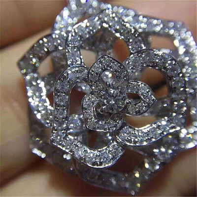 Piaget  full diamonds of  hollow rose necklace 18kt  gold  with white gold or yellow gold or pink gold