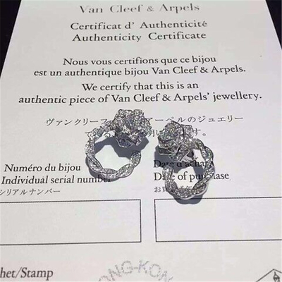Piaget  diamonds of rose vine  earring 18kt  gold  with white gold or yellow gold