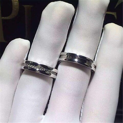 diamonds of couple ring 18kt  gold  with white gold or yellow gold