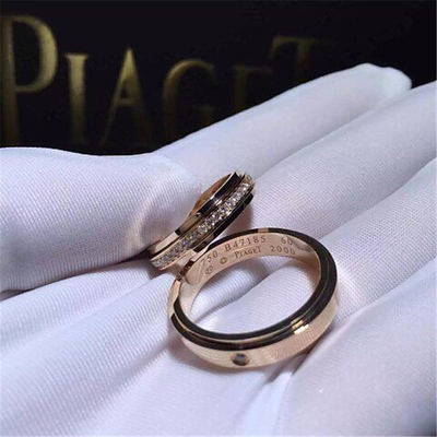 Plaget diamonds of couple ring 18kt  gold  with white gold or yellow gold