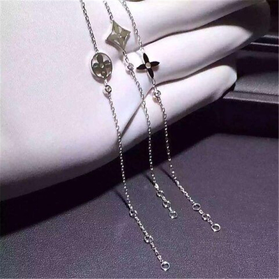   diamonds of logo bracelet 18kt  gold  with white gold