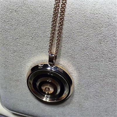 Chopard  diamonds of happy spirit necklace 18kt  gold  with yellow gold
