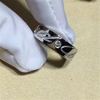 Chopard  diamonds of engraved  ring 18kt  gold  with white gold or yellow gold