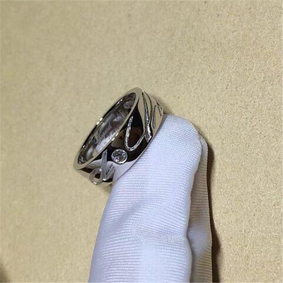 Chopard  diamonds of engraved  ring 18kt  gold  with white gold or yellow gold