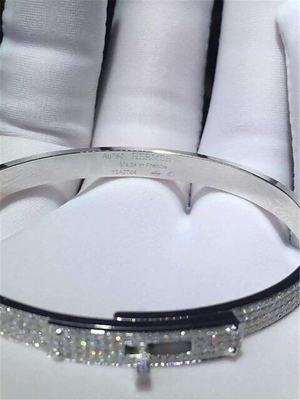  full diamonds of kelly  bracelet 18kt gold  with white gold or yellow gold