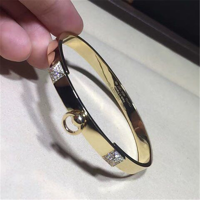  diamonds bracelet 18kt gold  with white gold or yellow gold
