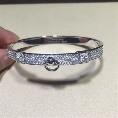  full diamonds bracelet 18kt gold  with white gold or yellow gold