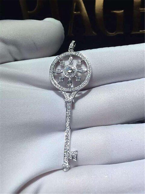   full diamonds of kaleidoscope key necklace 18kt gold  with white gold or yellow gold