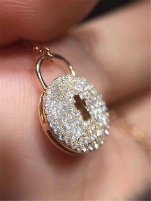   diamonds  key necklace 18kt gold  with yellow gold or white gold or pink gold