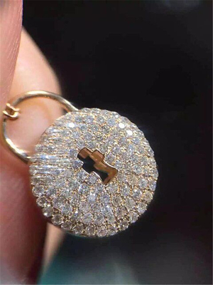  diamonds  key necklace 18kt gold  with yellow gold or white gold or pink gold