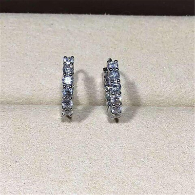   full  diamonds earring 18kt  gold  with white gold or yellow gold or pink gold