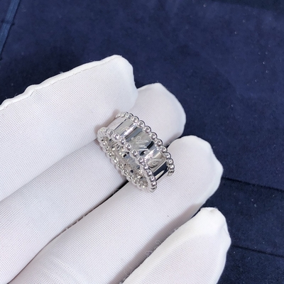 Elegant  Factory Make Real Gold Van Cleef & Arpels 18k Gold PerléE Signature Ring