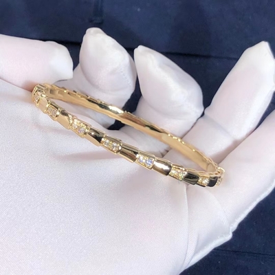 Elegant i 18k Gold Serpenti Viper Bracelet  Natural Diamonds Real Gold Real Diamonds