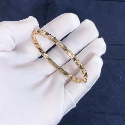 Elegant i 18k Gold Serpenti Viper Bracelet  Natural Diamonds Real Gold Real Diamonds
