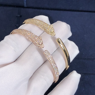 Car Tier 18k Yellow/White/Rose Gold VS/VVS Diamonds PanthèRe De Car Tier Bracelet
